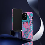 Neon Cyber Geisha phone case | Tough Case