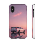 Silver Skyline R34 at Sunset Phone Case | Car Reflection Sky Case