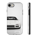 White NSX Phone Case, Retro 90s JDM Supercar Cover, Gift for Car Lovers