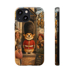 Corgi Royal Guard phone case | Cute British corgi soldier illustration