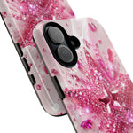 Pink Glitter Star Tough Case | Sparkle Phone Case