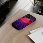 Classic Grid Sunset Vaporwave Art Tough Phone Case