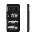 R32 Skyline Phone Case White, Three-View Vector Cover, Gift GTR Fans
