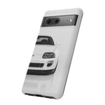 White MK4 Supra Phone Case, Retro 90s JDM Tough Cover for Car Enthusiasts
