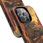 Land Cruiser FJ40 Classic 4x4 Red Rock Canyon Art Tough Phone Case