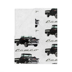 1957 Chevy Cameo Pickup Microfiber Throw Blanket Classic Truck Gift