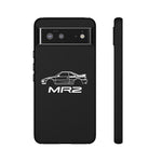 MR2 White Side Silhouette JDM Tough Phone Case Cover Gift