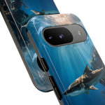 Cobia Reef Phone Case, Shaft of Light Ocean Fishing Tough Cover