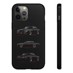 Black GNX Phone Case, Three-View Muscle Car Vector Tough Cover