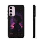 Melancholy Data Poster Phone Case, Glitch Anime Sky Tough Cover