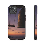 Temple Bell Sunset Phone Case Japan Zen Tough Case