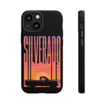 Silverado sunset truck Phone Case | Retro pickup silhouette