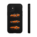 Orange Miura Classic Supercar Tough Phone Case - 3 View