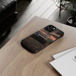 MK4 Supra Phone Case, Black JDM Sports Car Mountain Dusk Cover
