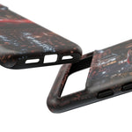 Red FD RX-7 Blossom Alley Tough Phone Case - Rain-Slicked Night