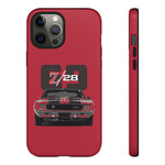 1969 Z28 Red Front View Muscle Car Tough Phone Case