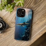 Cobia Reef Phone Case, Shaft of Light Ocean Fishing Tough Cover