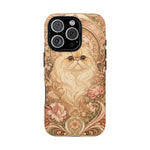 Persian Cat Floral Art Nouveau Tough Phone Case