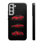 Red MR2 JDM Sports Car Phone Case Tough Multi View