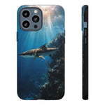 Cobia Reef Phone Case, Shaft of Light Ocean Fishing Tough Cover