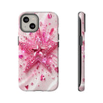 Pink Glitter Star Tough Case | Sparkle Phone Case
