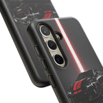 Camaro ZL1 Phone Case, Black Red Racing Stripe Studio Cover, Gift