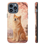 Akita Cherry Blossom Phone Case Sakura Dog Lover Gift