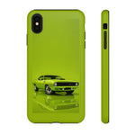 Green Cuda Muscle Car phone case for Gear Heads