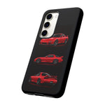 FD RX7 Phone Case Red, Three-View Vector Cover, JDM Gift