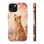 Akita Cherry Blossom Phone Case Sakura Dog Lover Gift