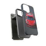 Red C8 Z06 Track Wing Tough Phone Case Cover Gift Art