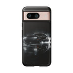 Black Sports Car Illustration 2023 Challenger SRT phone case | Car Drift Reflection