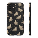 Vintage Ghost Pattern phone case | Halloween spooky stars design