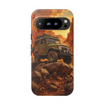 Land Cruiser FJ40 Classic 4x4 Red Rock Canyon Art Tough Phone Case