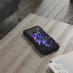 Holographic Wolf Phone Case, Fractured Prism Iridescent Cover