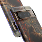 Rainy Window Cat Phone Case, Cozy Painterly Art Cover, Gift