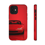Red Miata Phone Case, NA MX5 90s JDM Roadster Tough Cover