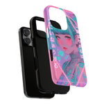 Neon Cyber Geisha phone case | Tough Case