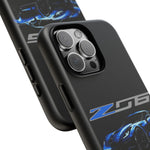 Blue C7 Z06 Sports Car Tough Phone Case Track Style Cover Gift