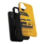 Yellow Skyline Phone Case, R34 GTR 90s JDM Legend Tough Cover for Men Gift