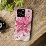 Pink Glitter Star Tough Case | Sparkle Phone Case