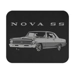 1967 Nova SS Classic Muscle Car Mouse Pad | Retro Chevy Illustration