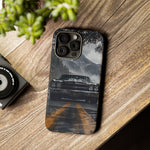 70 El Camino SS Phone Case, Black Classic Car Foggy Mountain Cover
