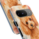 Miniature Poodle Whimsical Watercolor Art Tough Phone Case