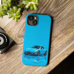 RX-7 Cyan Studio Phone Case Studio Color Match Car Art
