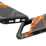 Orange C8 Z06 Flat Plane V8 Speed Art Tough Phone Case