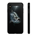 Tarpon Fishing Phone Case, Saltwater Portrait Black Cover, Gift