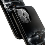 Black Sports Car Illustration 2023 Challenger SRT phone case | Car Drift Reflection