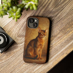 Abyssinian Warm Ticked Portrait Art Tough Phone Case