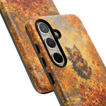 Yorkshire Terrier Jumping in Autumn Leaves Tough Case | Fall Dog Phone Cover